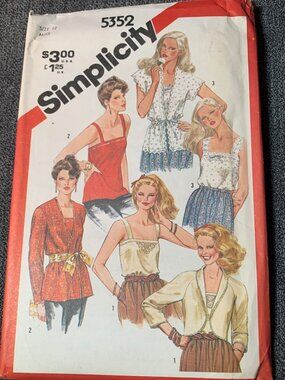 Style Misses Shirt Jacket Sewing Pattern Size 12 5352 Uncut